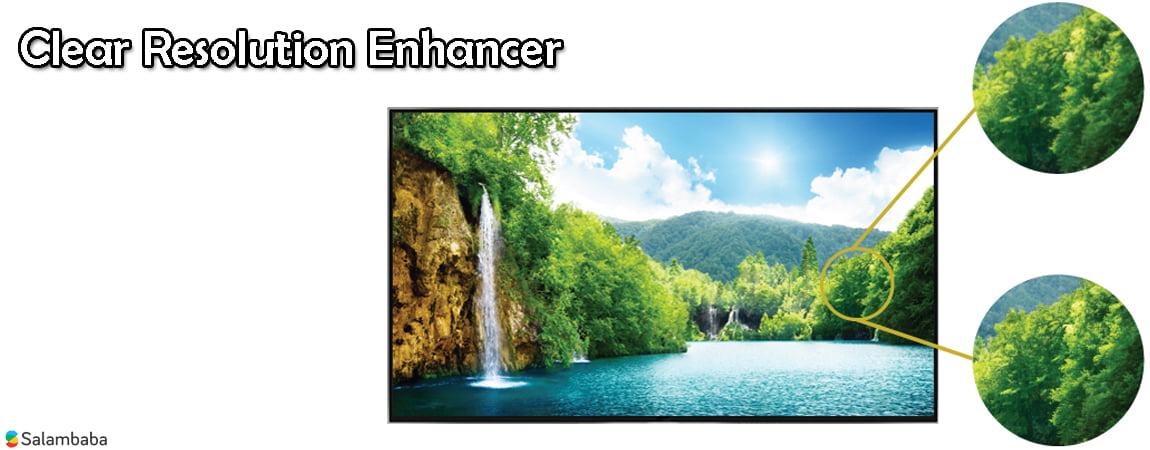 فناوری CLEAR-RESOLUTION- ENHANCER در تلویزیون سونی R300E